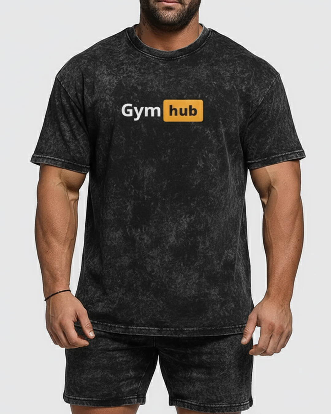Gym Hub - Oversized Washed T-Shirt