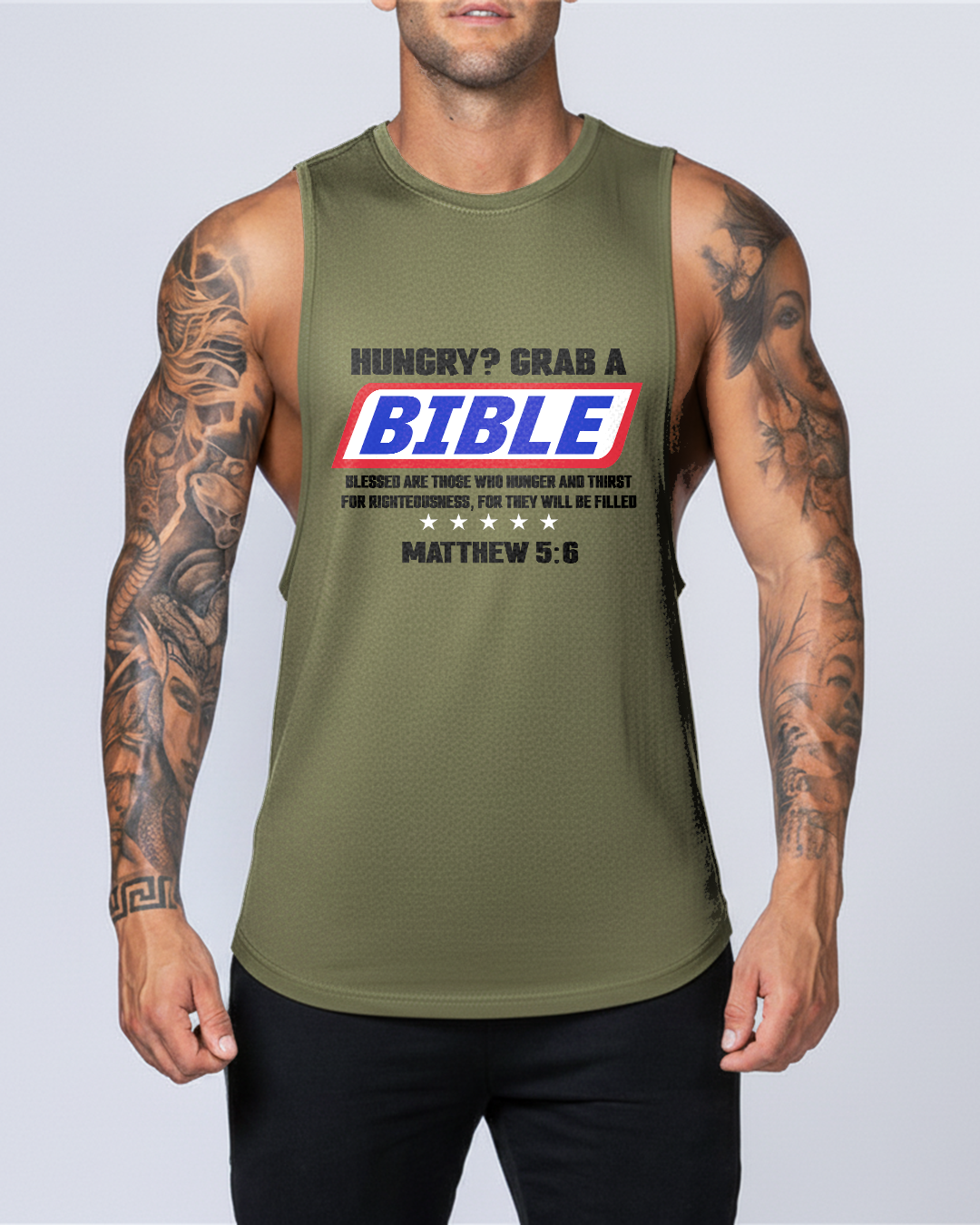 Grab a Bible - Men’s Drop-Armhole Muscle Tank