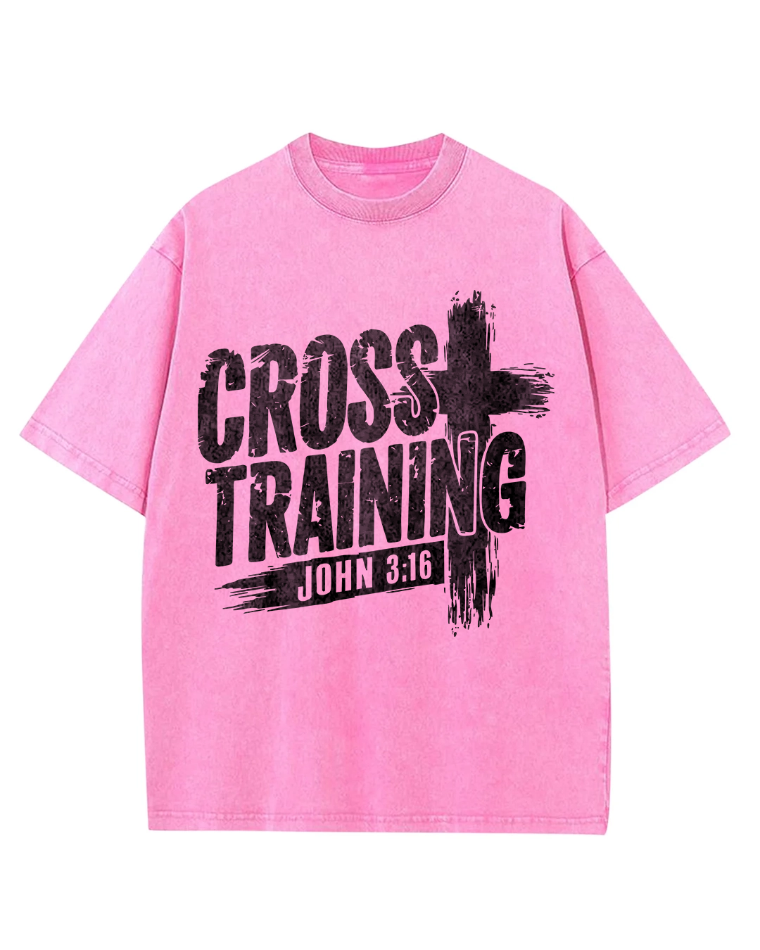 Cross Training John 3:16 - Oversized Washed T-Shirt