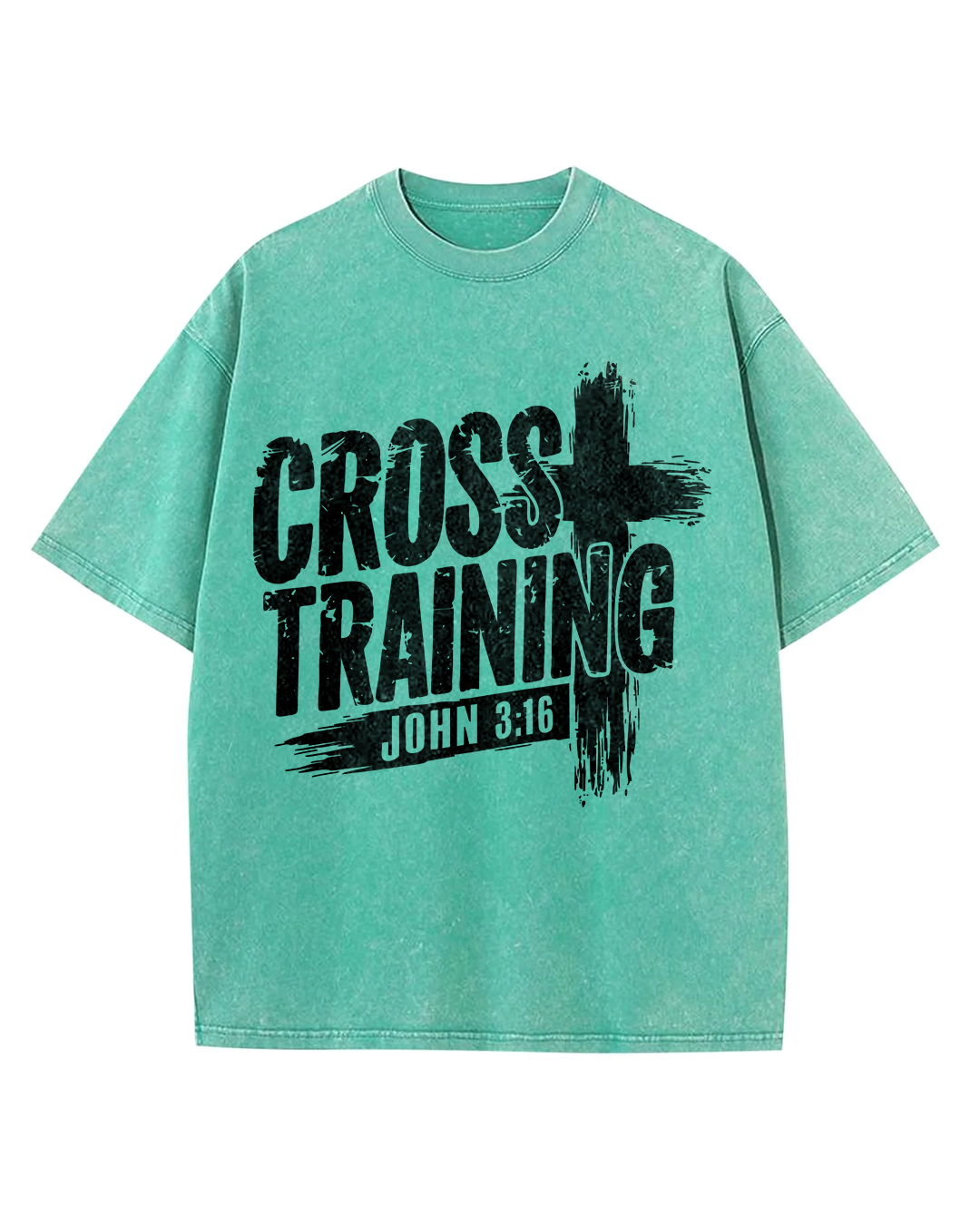 Cross Training John 3:16 - Oversized Washed T-Shirt