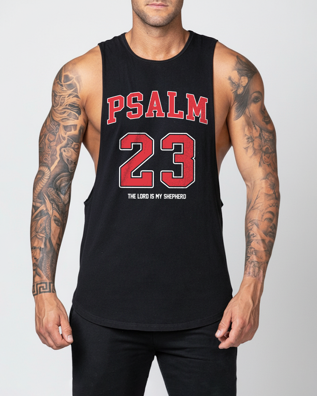 Psalm 23 - Men’s Drop-Armhole Muscle Tank