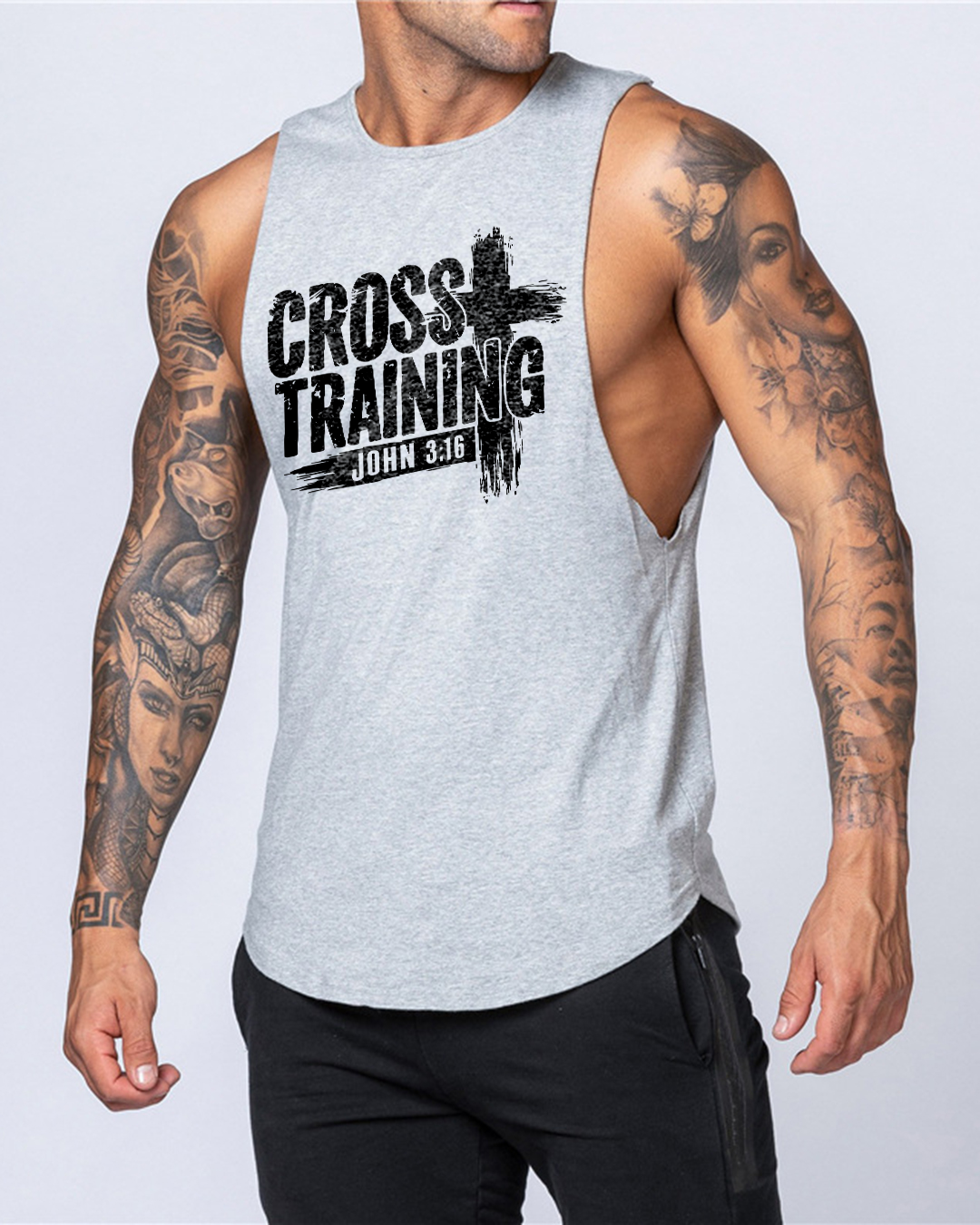 Cross Training John 3:16 - Men’s Drop-Armhole Muscle Tank
