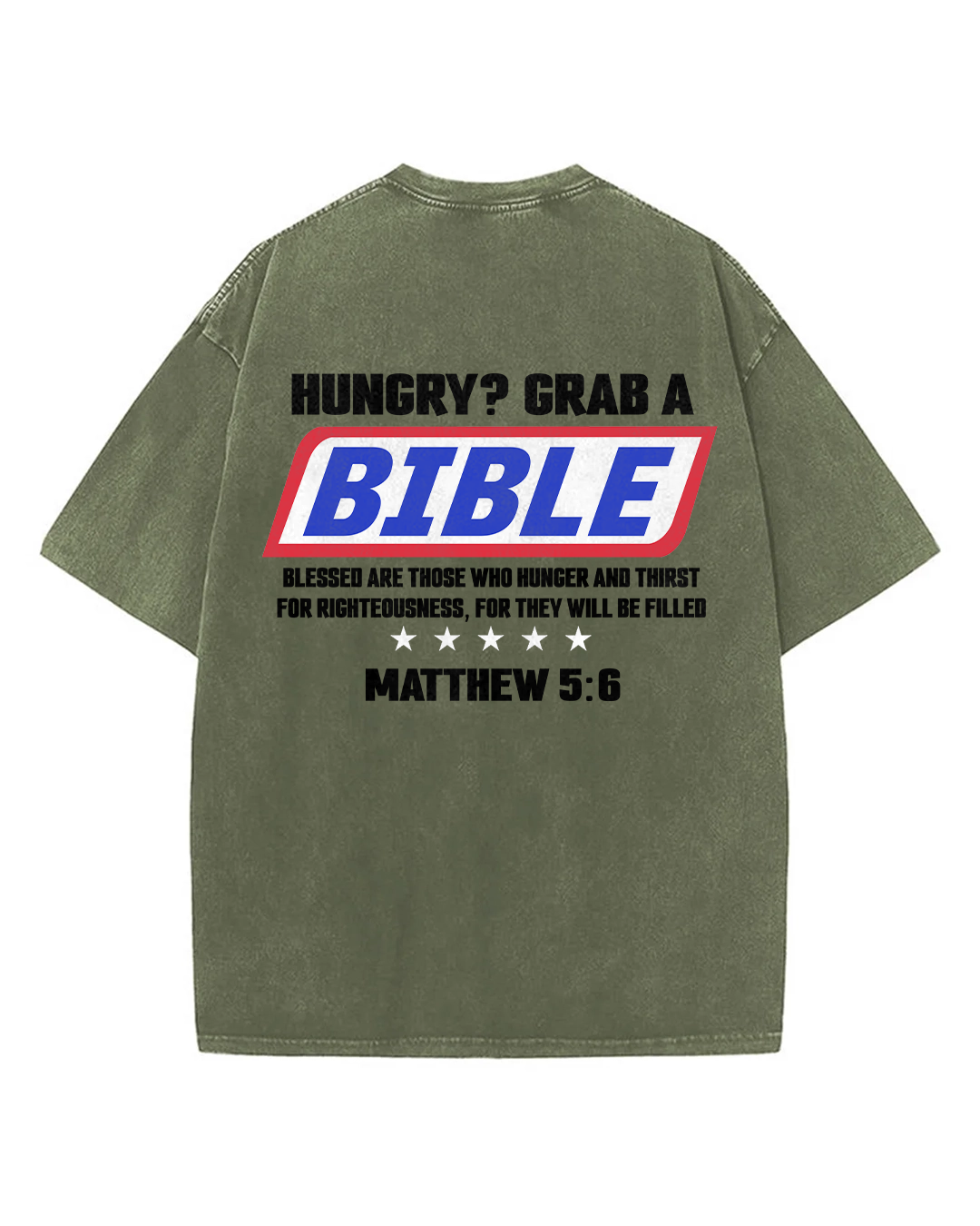 Grab a Bible - Oversized Washed T-Shirt