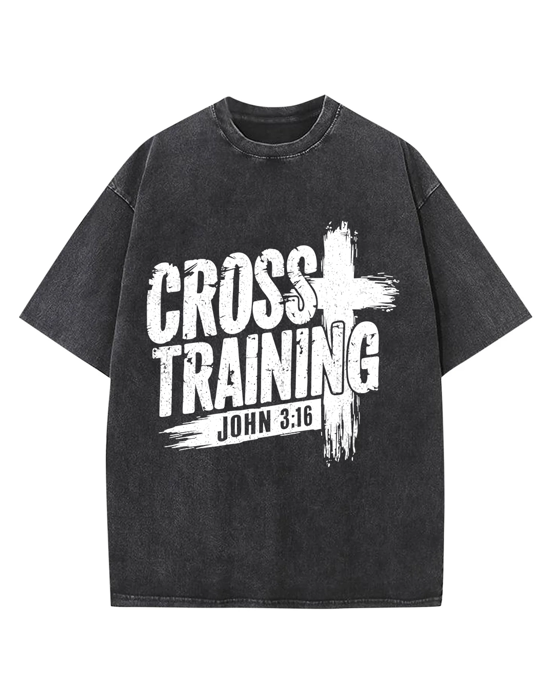 Cross Training John 3:16 - Oversized Washed T-Shirt