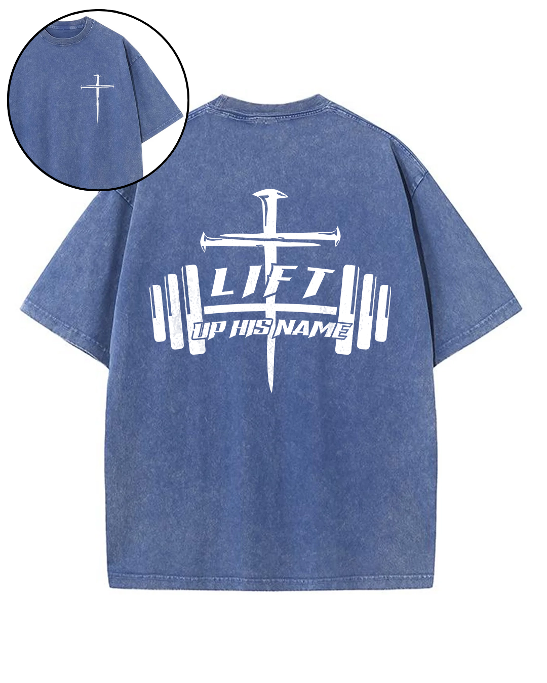 Lift Up His Name - Oversized Washed T-Shirt