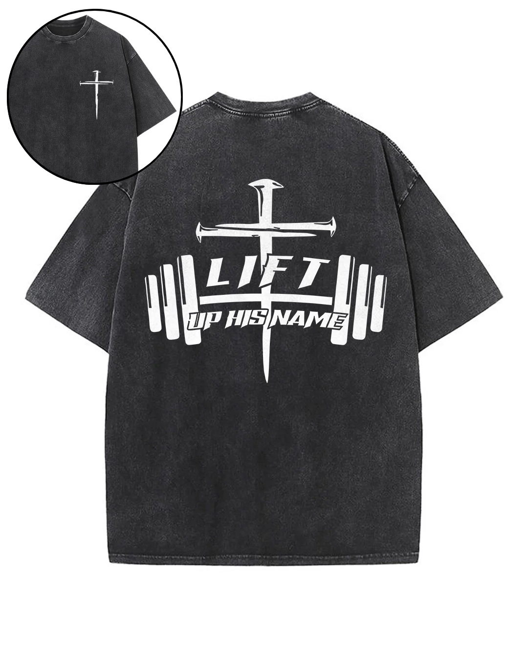 Lift Up His Name - Oversized Washed T-Shirt
