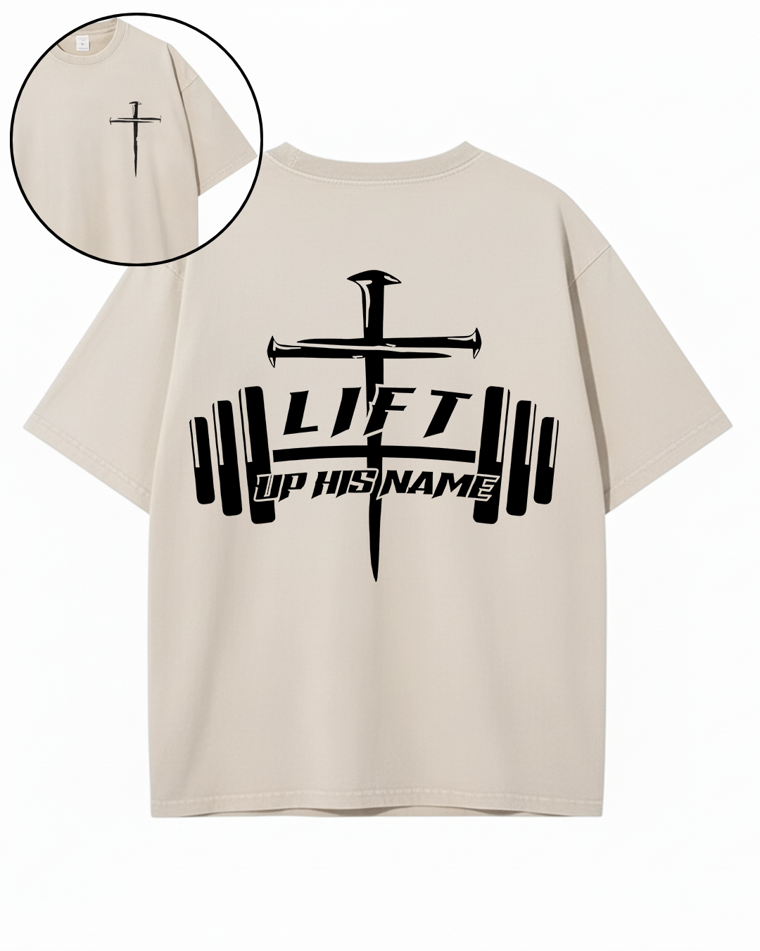 Lift Up His Name - Oversized Washed T-Shirt