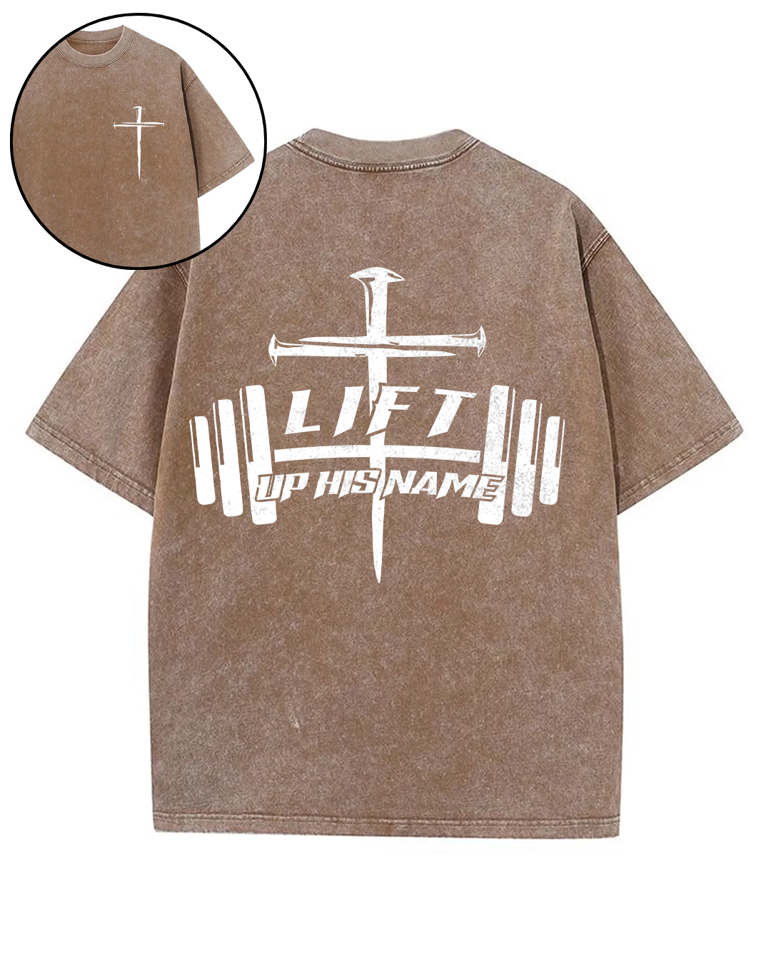Lift Up His Name - Oversized Washed T-Shirt