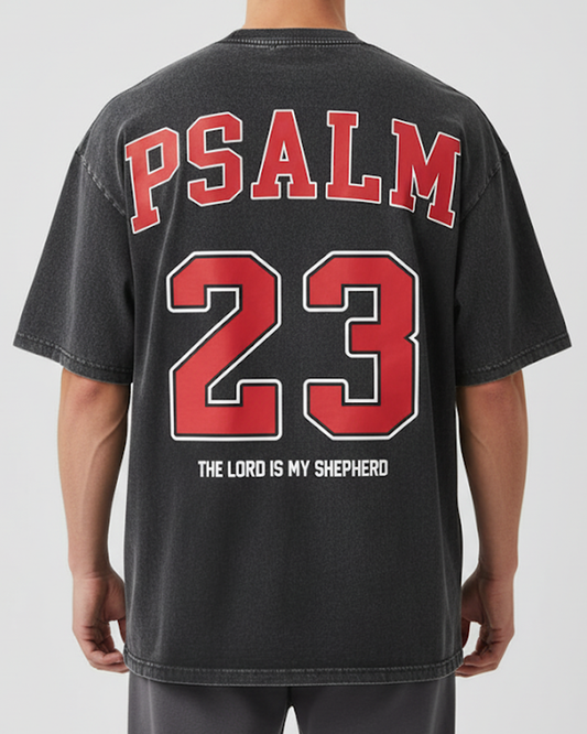 Psalm 23 - Oversized Washed T-Shirt