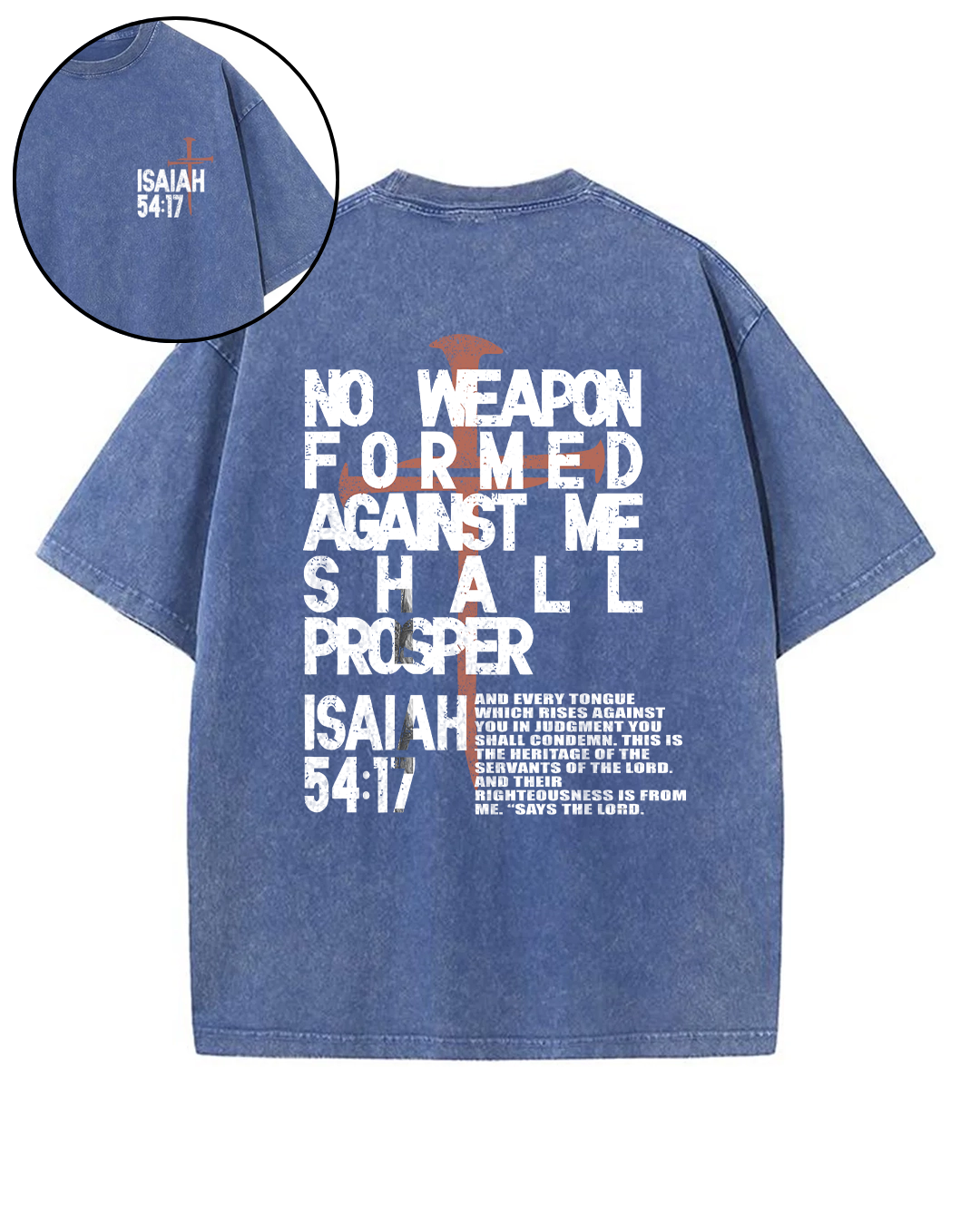 No Weapon Formed – Isaiah 54:17 - Oversized Washed T-Shirt