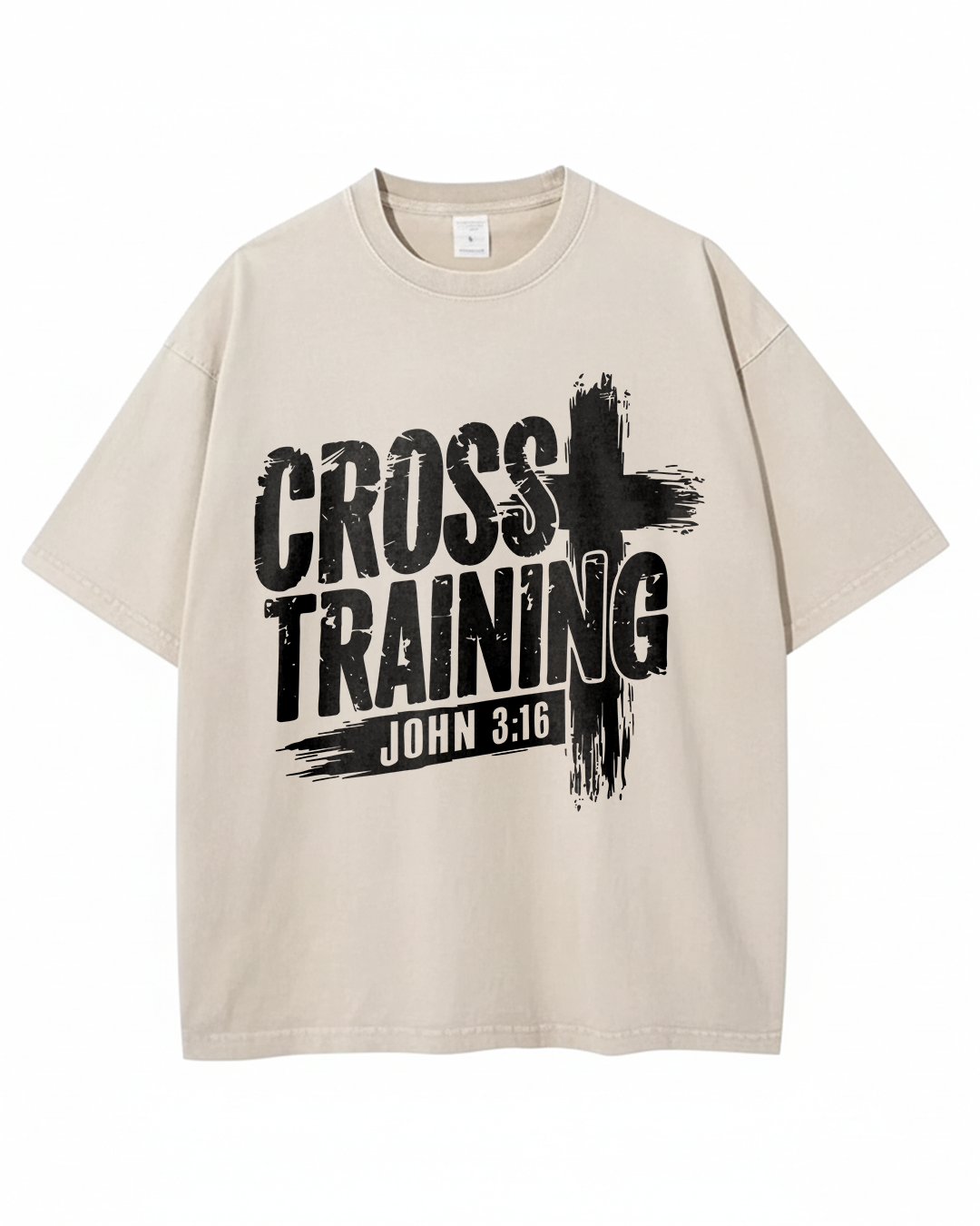 Cross Training John 3:16 - Oversized Washed T-Shirt