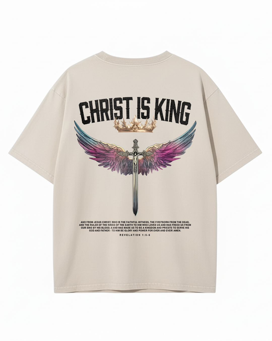 Christ is King - Oversized Washed T-Shirt