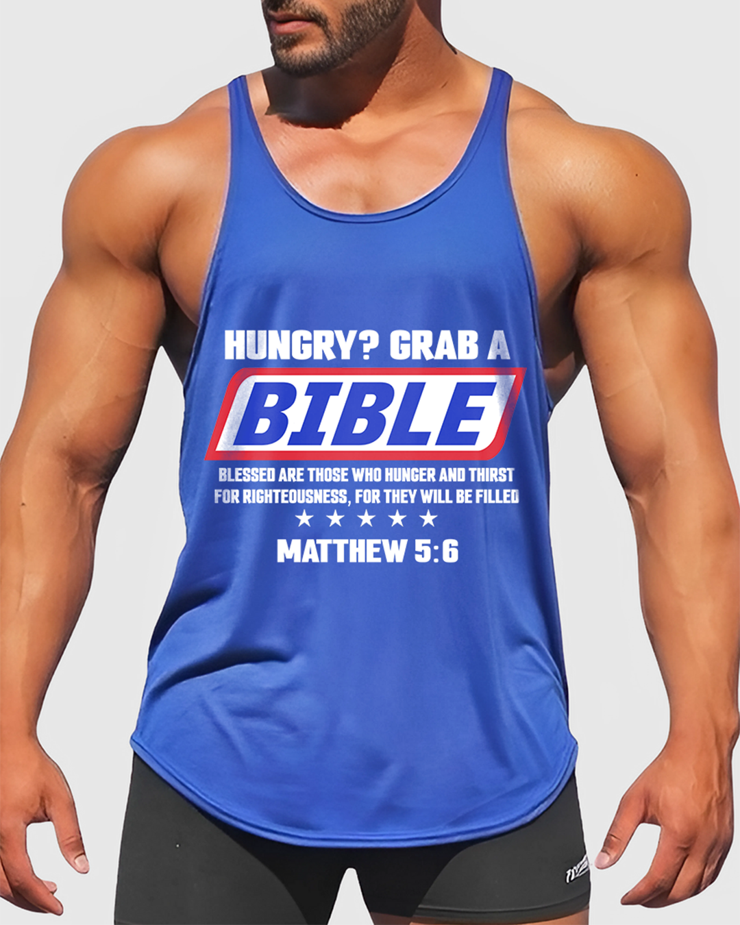 Grab a Bible - Men’s Bodybuilding Stringer Tank Top