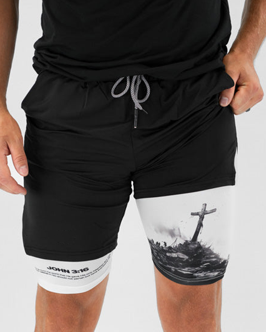 John 3:16 The Cross Performance Shorts