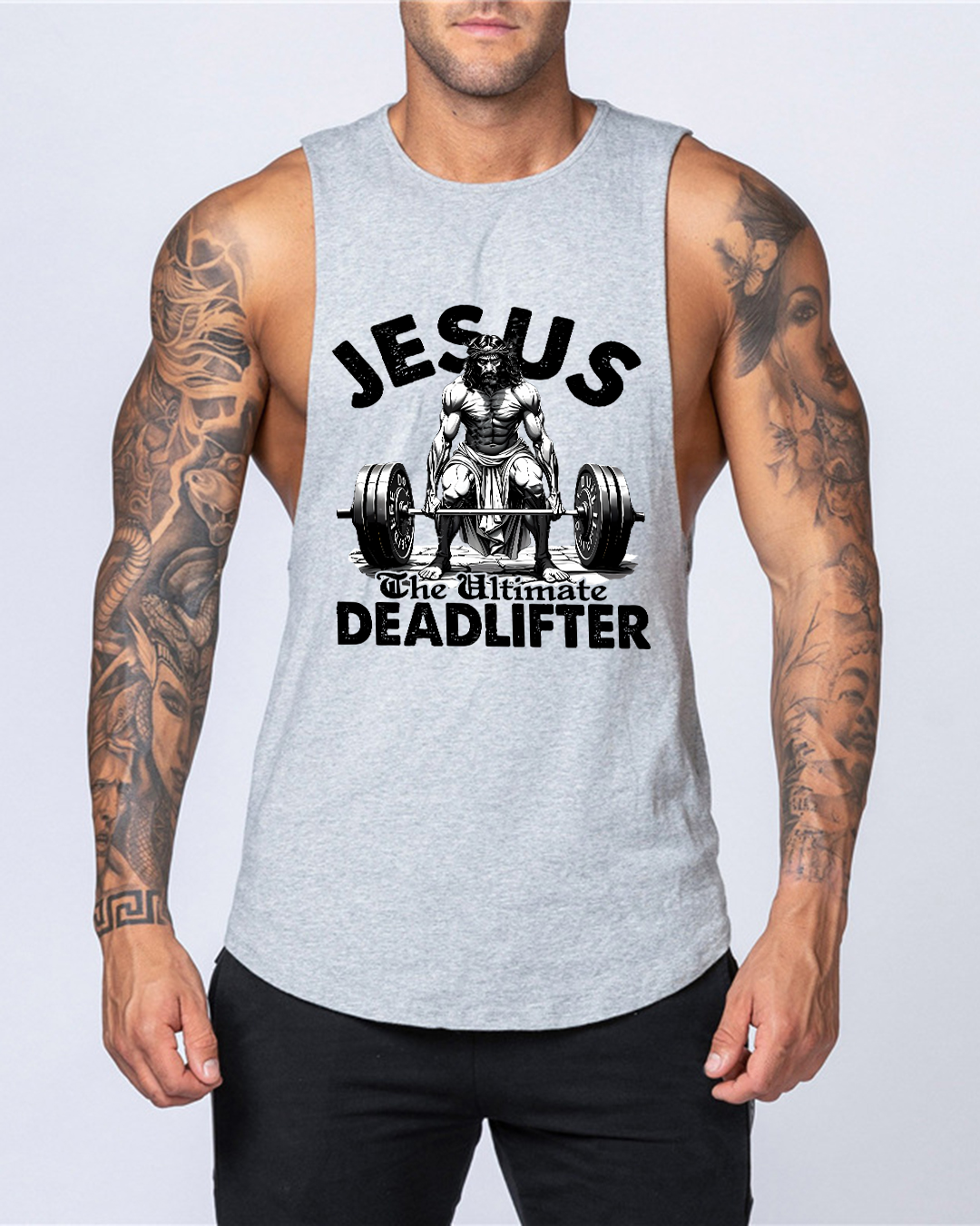 Jesus Deadlifter - Men’s Drop-Armhole Muscle Tank