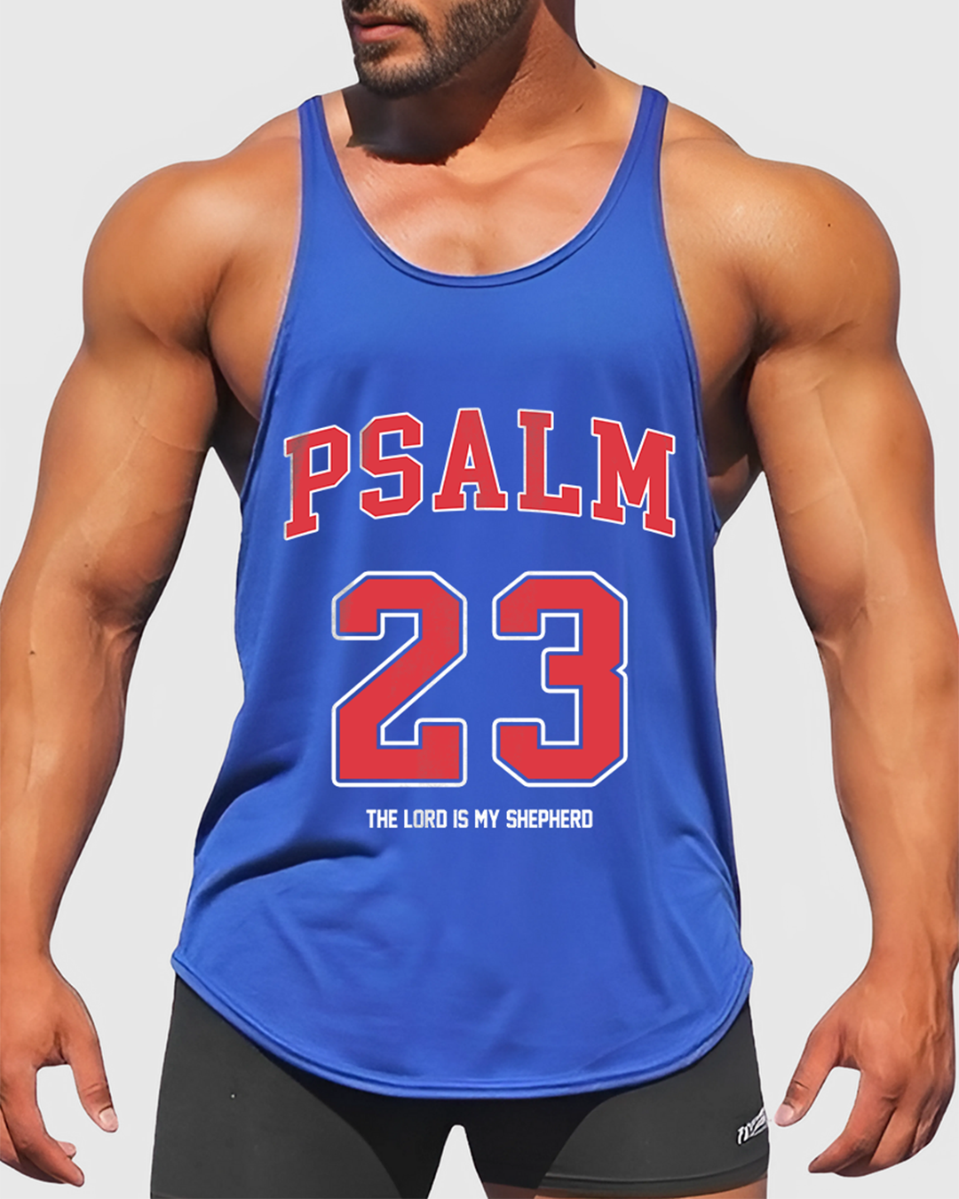 Psalm 23 - Men’s Bodybuilding Stringer Tank Top