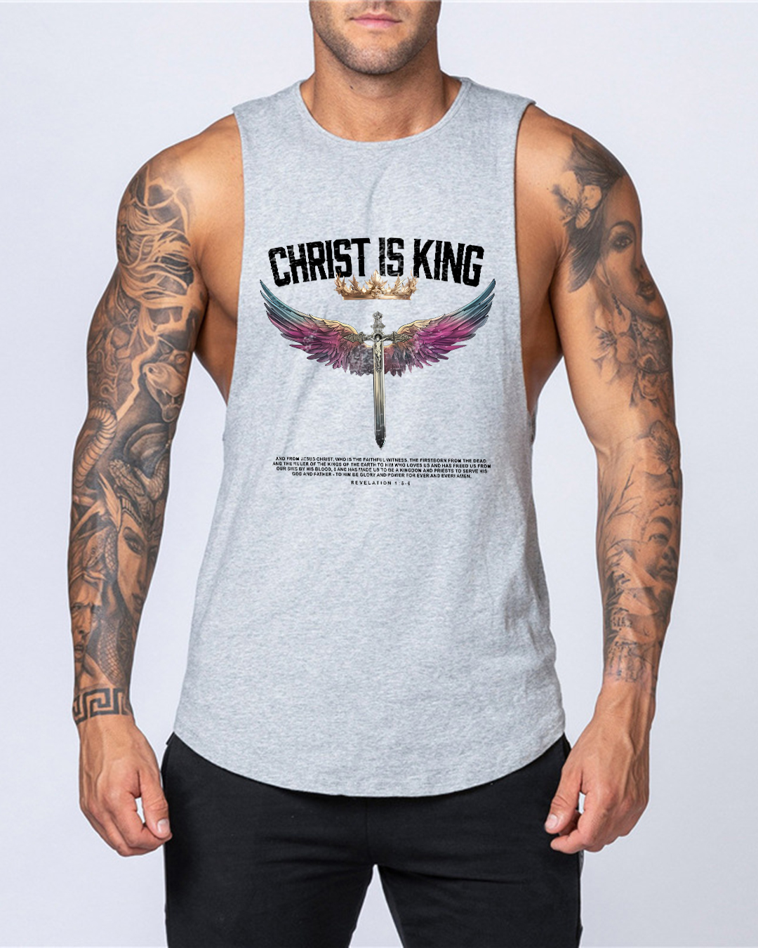 Christ is King - Men’s Drop-Armhole Muscle Tank