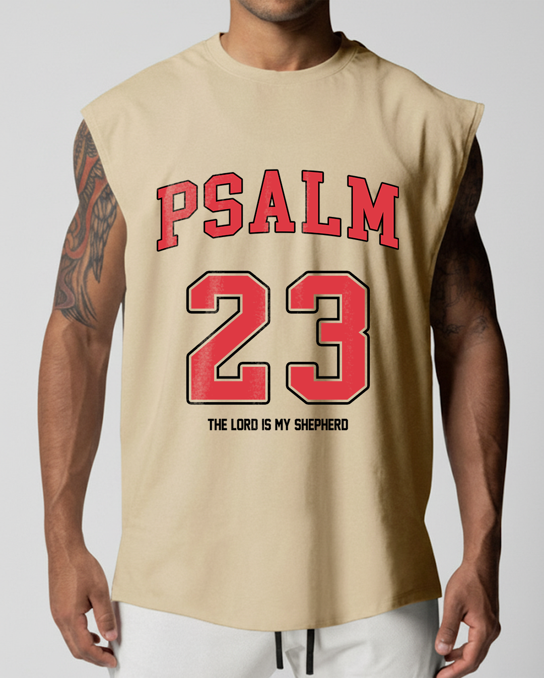 Psalm 23 - Men’s Sleeveless Cutoff T-Shirt