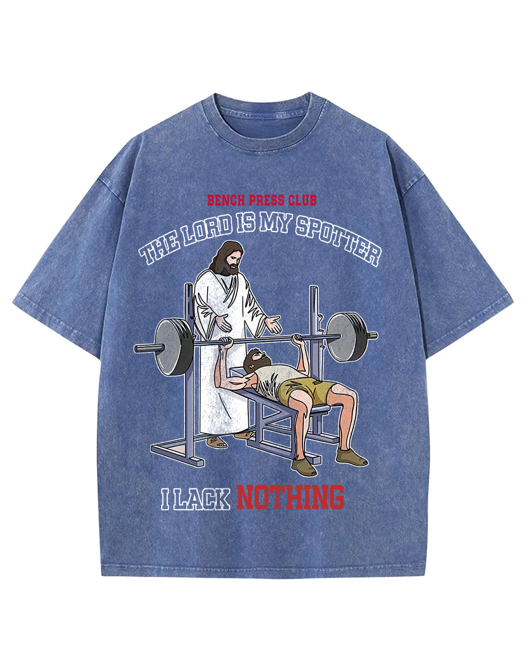 Jesus is my Spotter - Oversized Washed T-Shirt