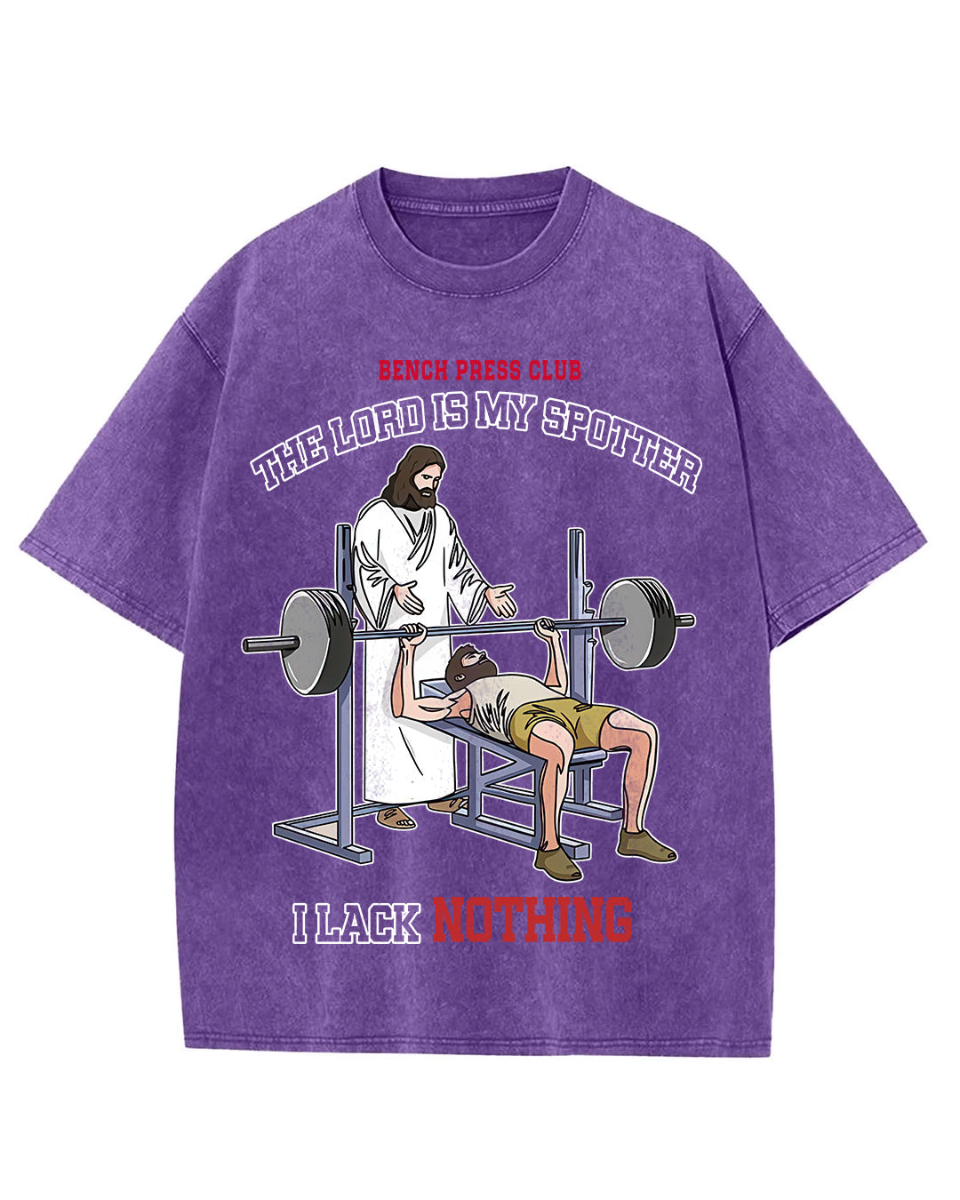 Jesus is my Spotter - Oversized Washed T-Shirt