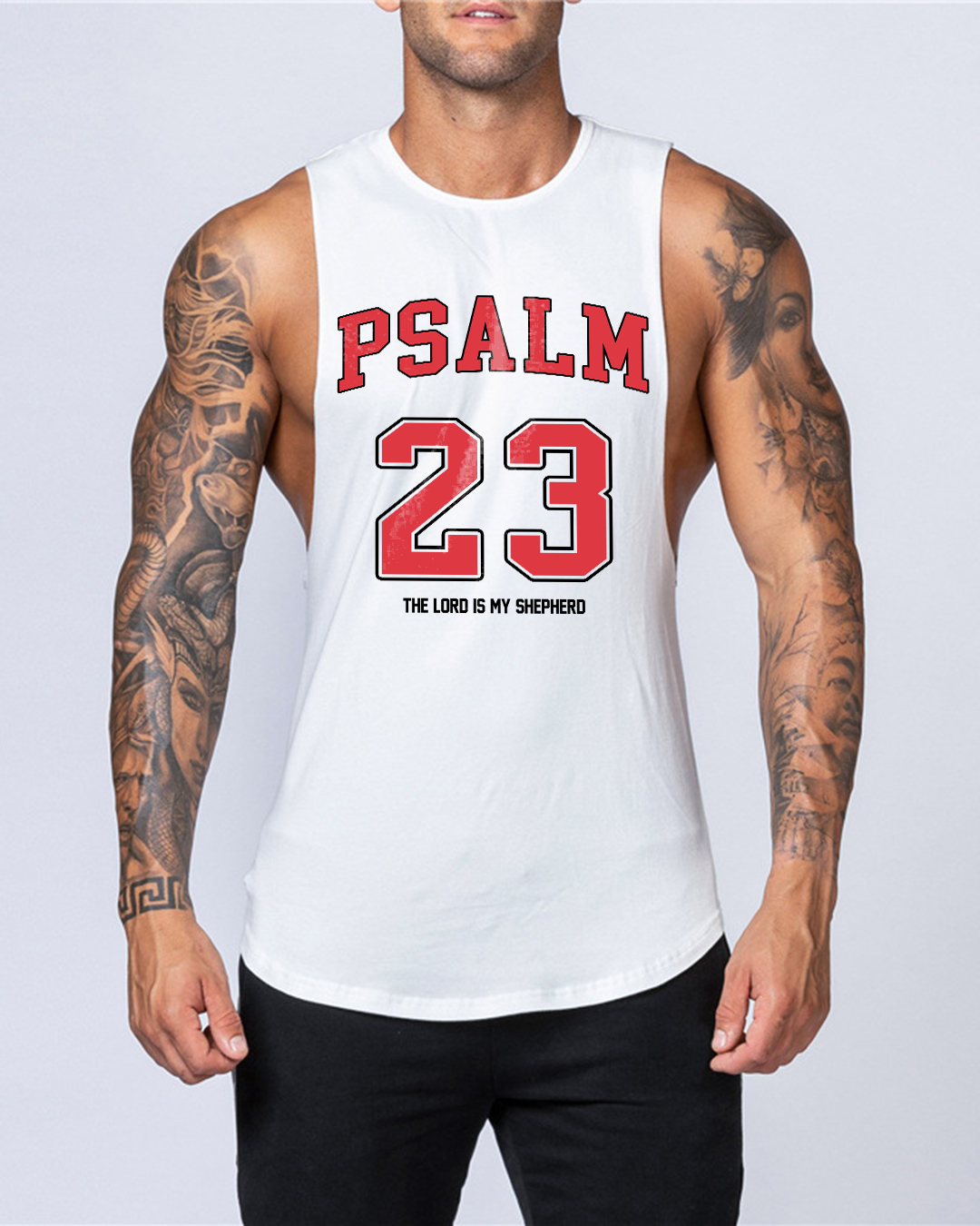 Psalm 23 - Men’s Drop-Armhole Muscle Tank