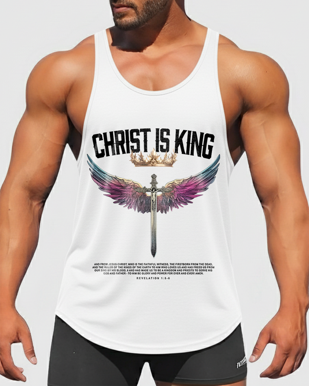 Christ is King - Men’s Bodybuilding Stringer Tank Top