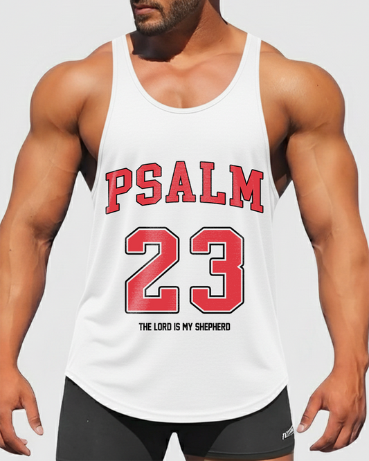 Psalm 23 - Men’s Bodybuilding Stringer Tank Top