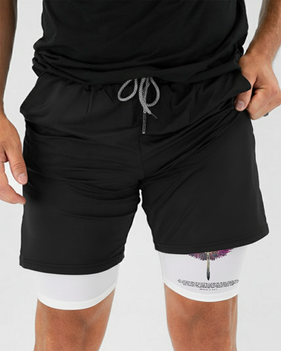 Christ is King - Men’s Athletic 2-in-1 Shorts