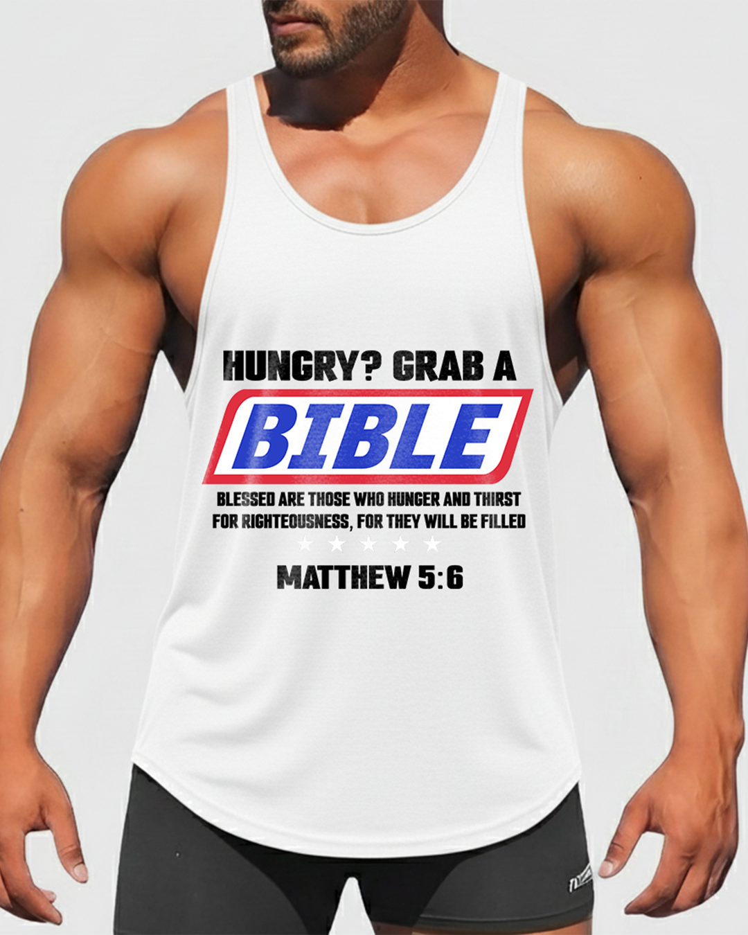 Grab a Bible - Men’s Bodybuilding Stringer Tank Top
