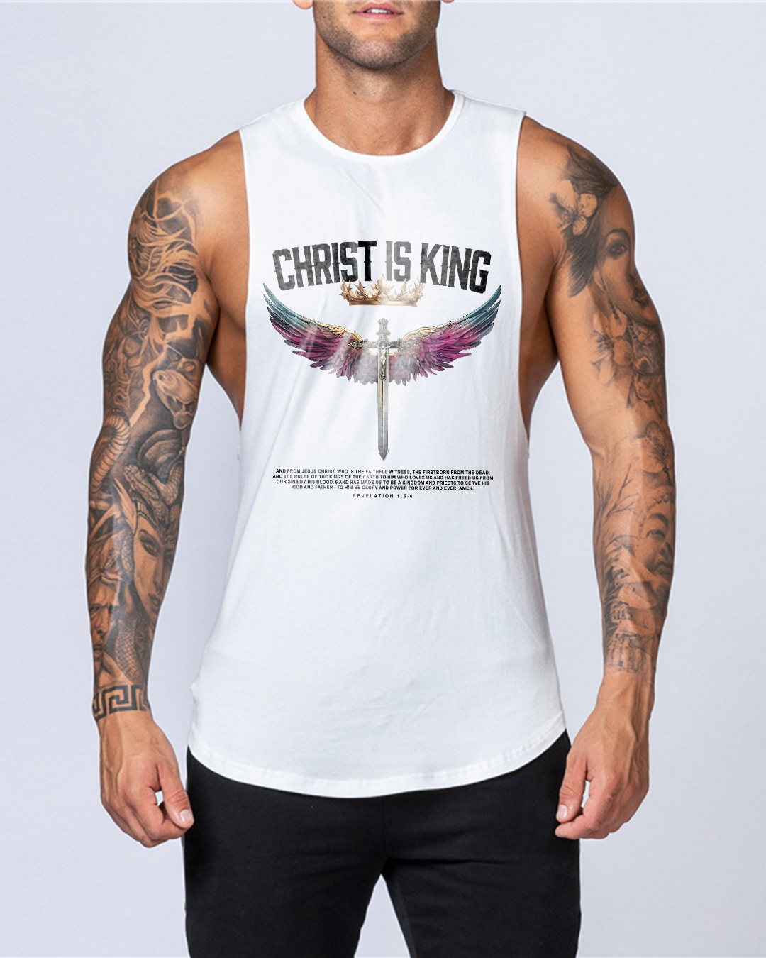 Christ is King - Men’s Drop-Armhole Muscle Tank