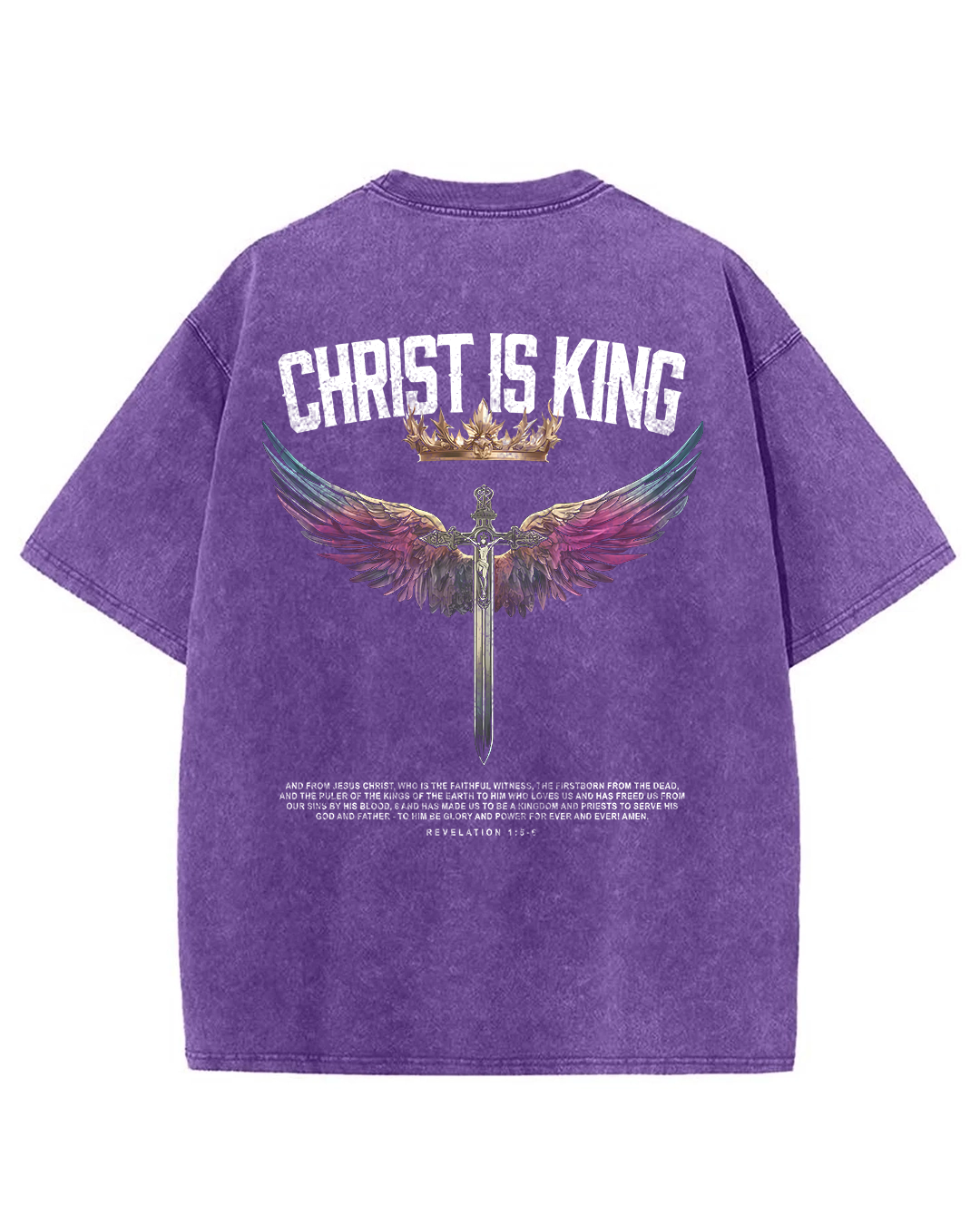 Christ is King - Oversized Washed T-Shirt