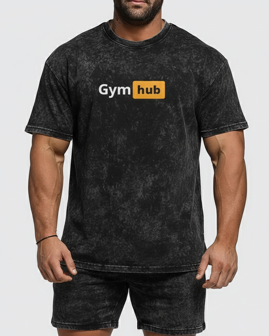 Gym Hub - Oversized Washed T-Shirt