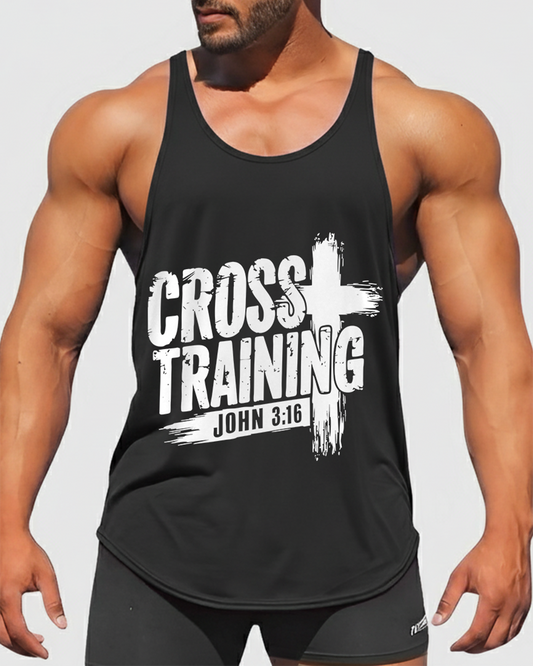 Cross Training John 3:16 - Men’s Bodybuilding Stringer Tank Top