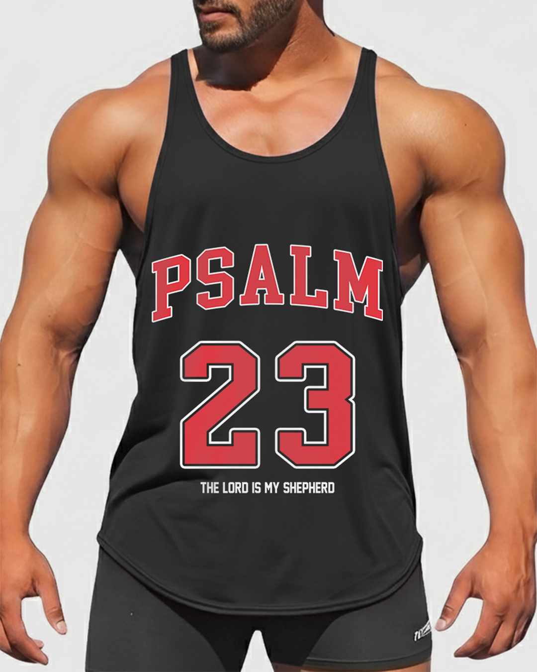 Psalm 23 - Men’s Bodybuilding Stringer Tank Top