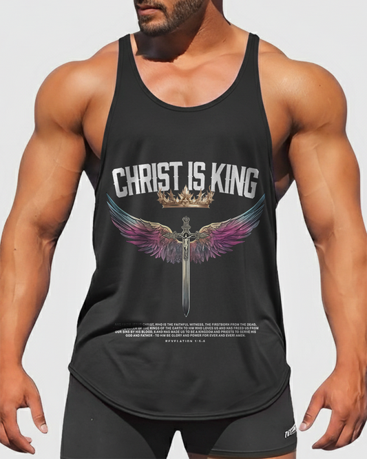 Christ is King - Men’s Bodybuilding Stringer Tank Top