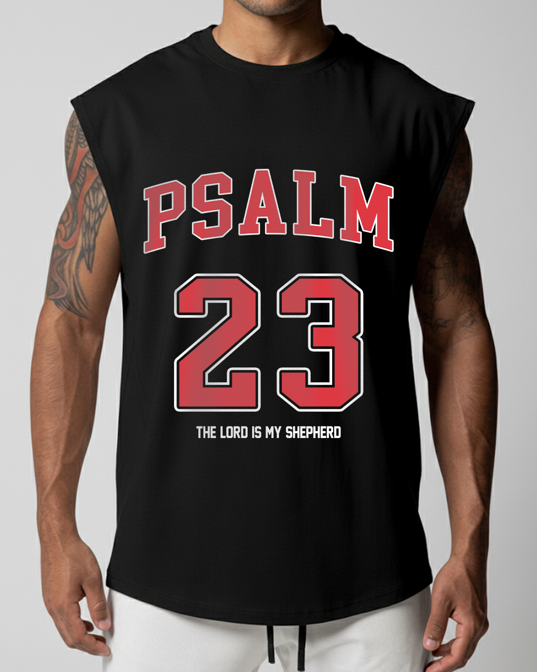 Psalm 23 - Men’s Sleeveless Cutoff T-Shirt