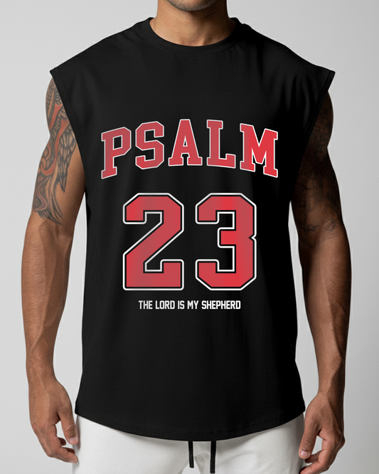 Psalm 23 - Men’s Sleeveless Cutoff T-Shirt