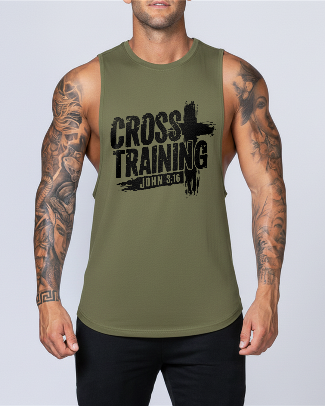 Cross Training John 3:16 - Men’s Drop-Armhole Muscle Tank