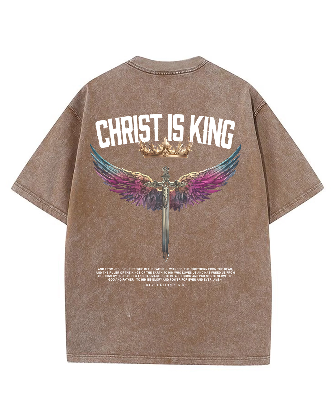 Christ is King - Oversized Washed T-Shirt