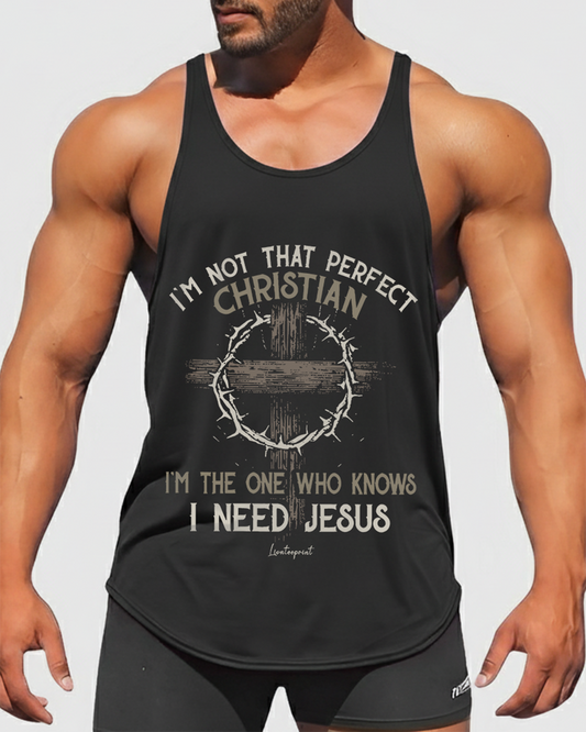 Imperfect Christian - Men’s Bodybuilding Stringer Tank Top