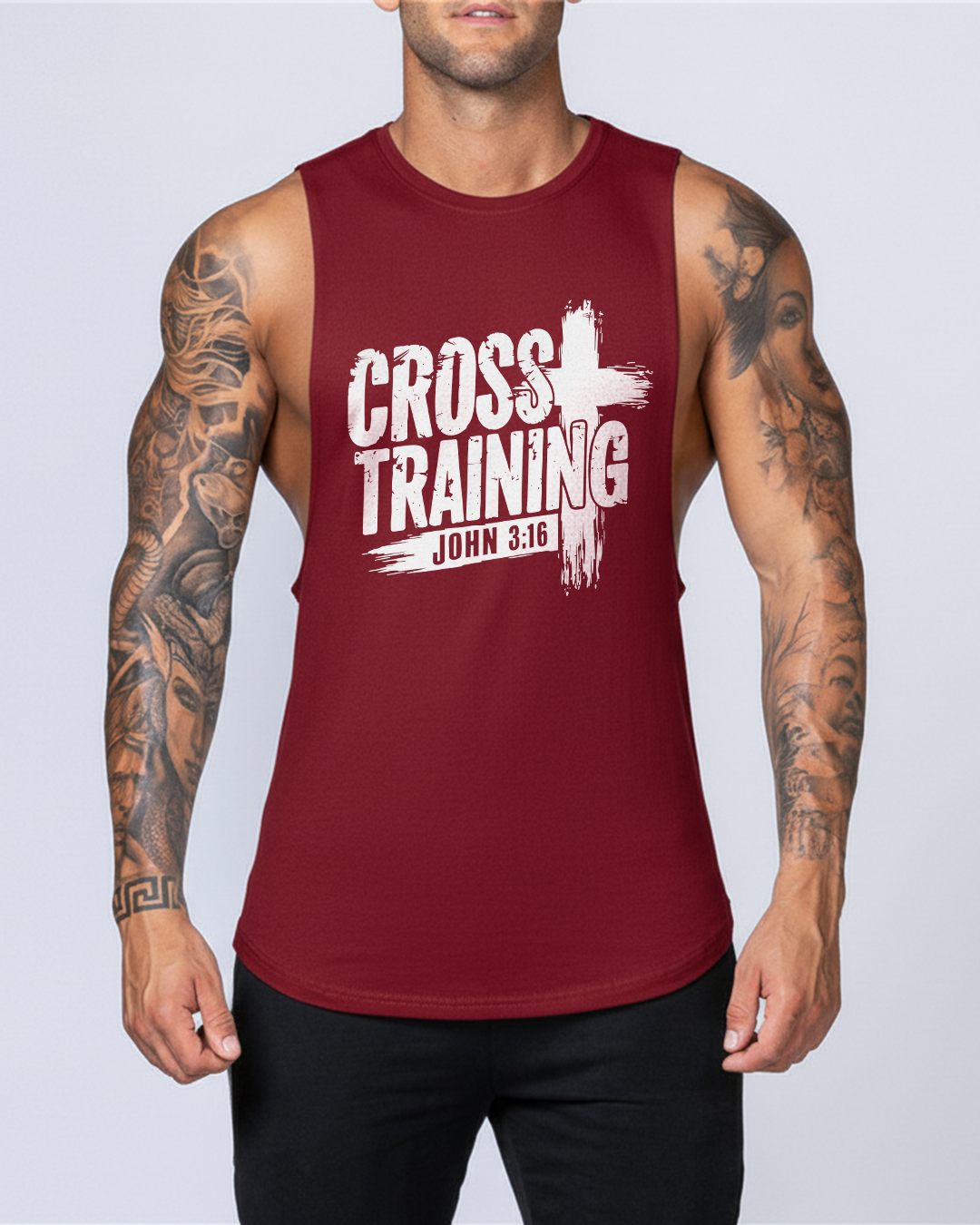 Cross Training John 3:16 - Men’s Drop-Armhole Muscle Tank