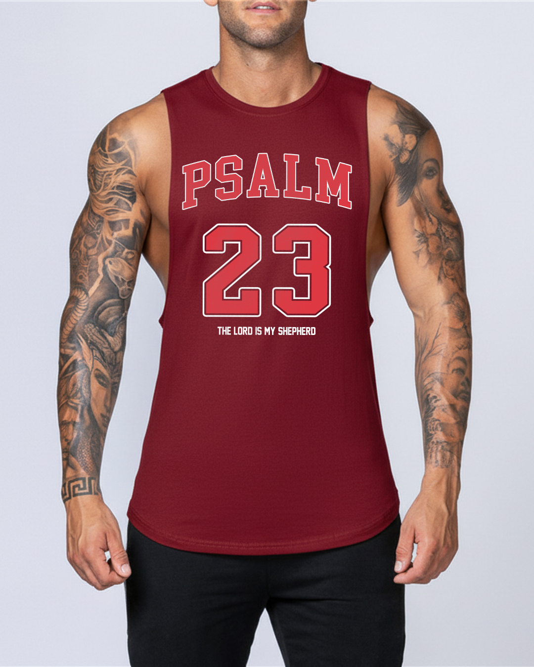 Psalm 23 - Men’s Drop-Armhole Muscle Tank