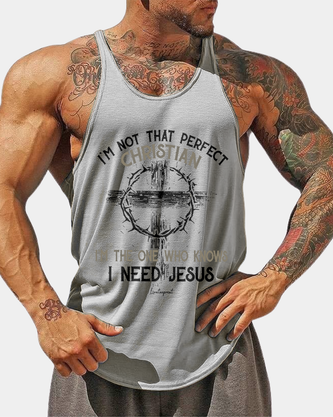 Imperfect Christian - Men’s Bodybuilding Stringer Tank Top