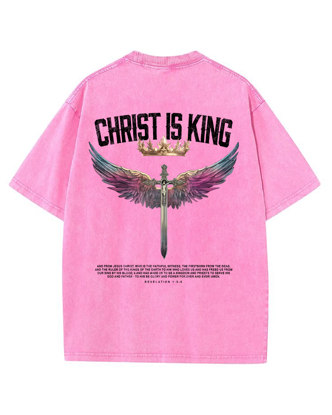 Christ is King - Oversized Washed T-Shirt
