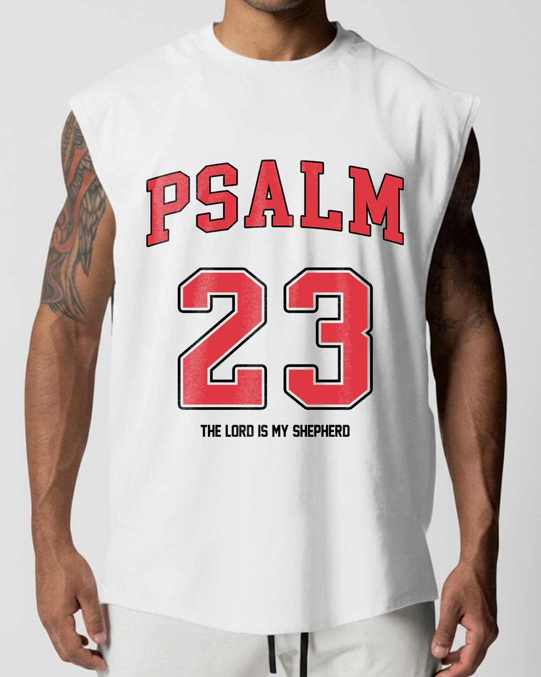 Psalm 23 - Men’s Sleeveless Cutoff T-Shirt