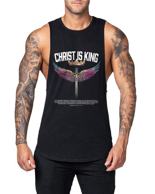 Christ is King - Men’s Drop-Armhole Muscle Tank