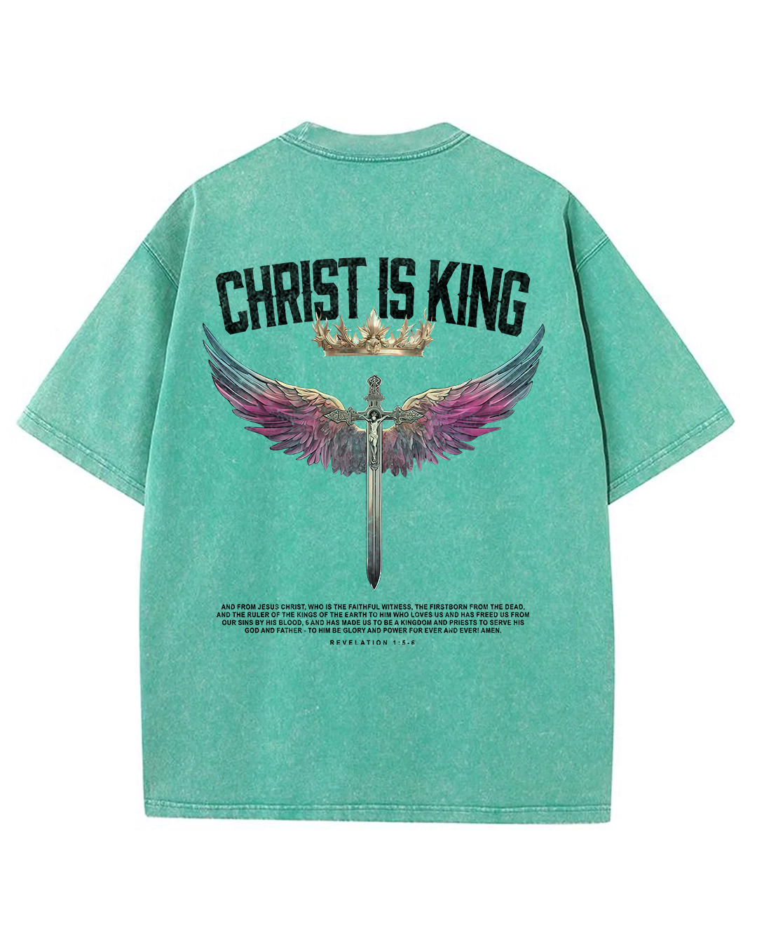 Christ is King - Oversized Washed T-Shirt