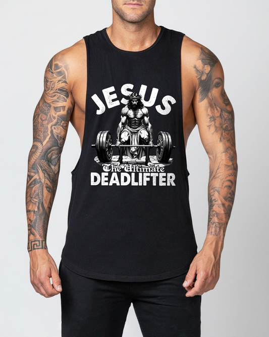 Jesus Deadlifter - Men’s Drop-Armhole Muscle Tank