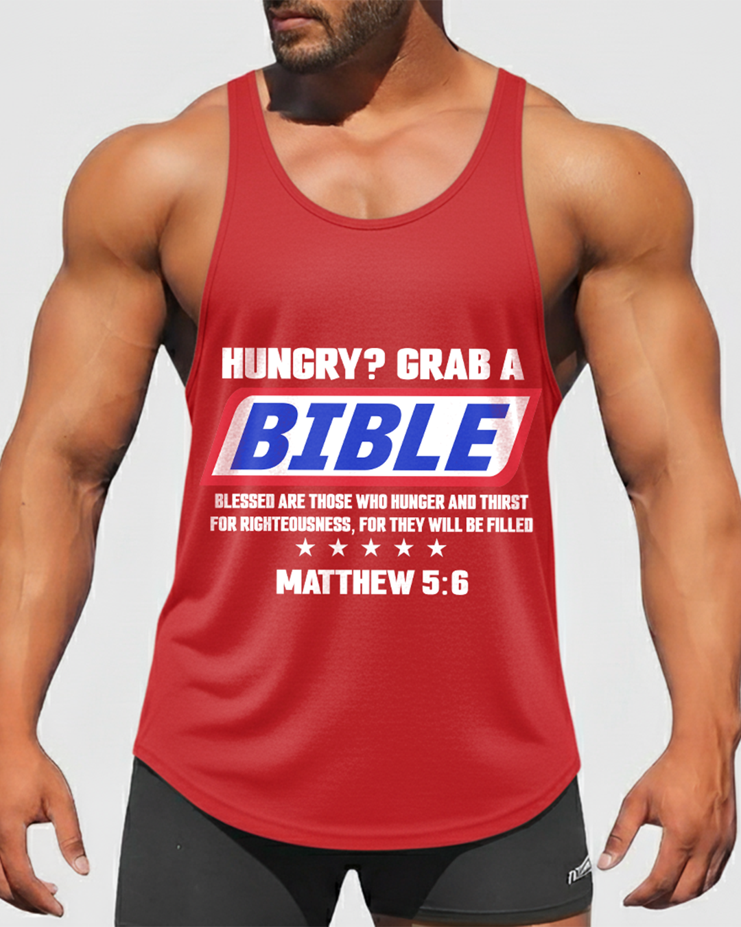Grab a Bible - Men’s Bodybuilding Stringer Tank Top