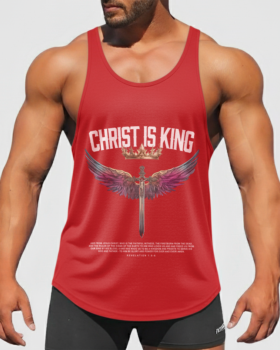 Christ is King - Men’s Bodybuilding Stringer Tank Top